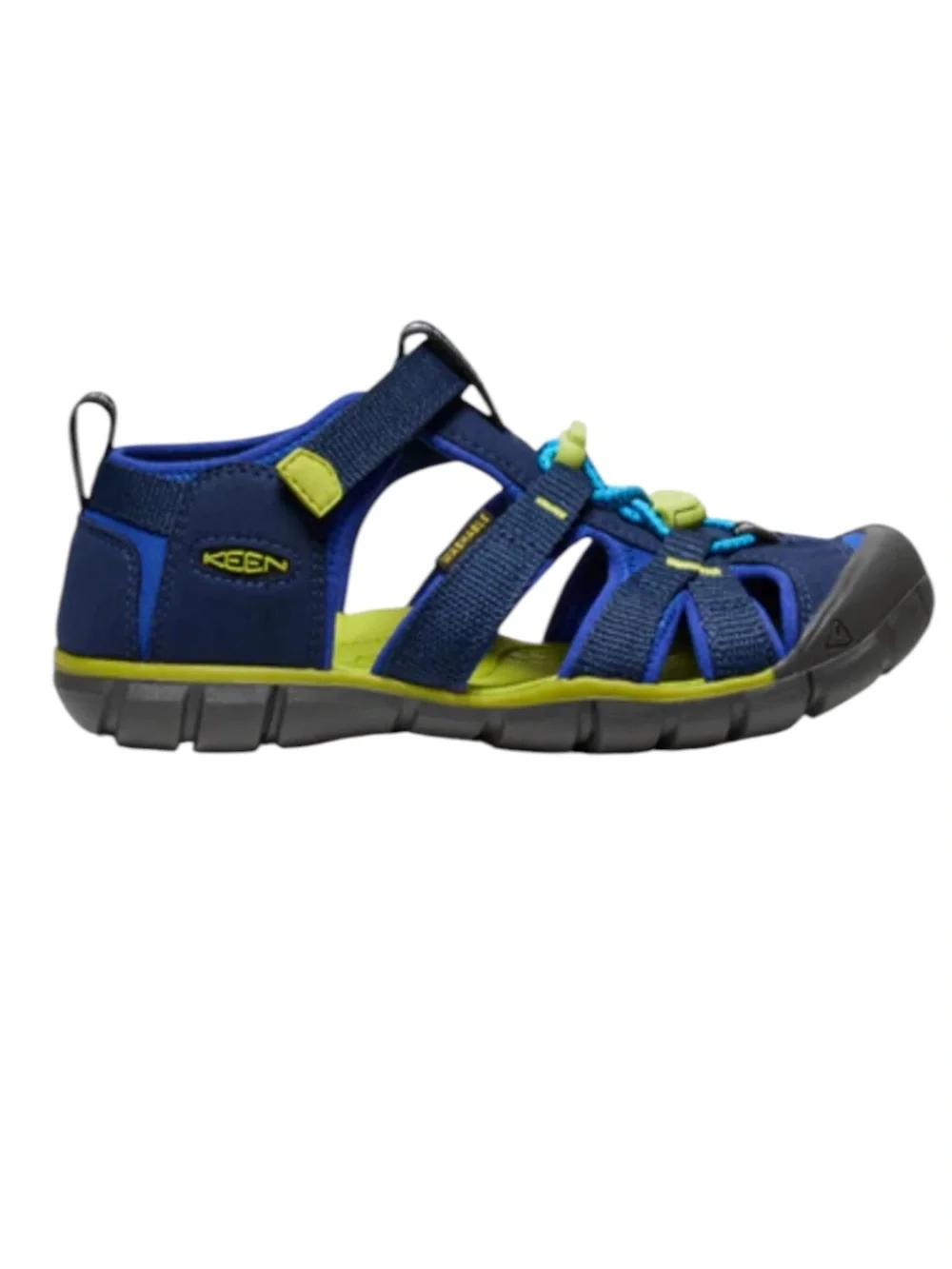 🌻Like New KEEN Seacamp II CNX Water Sandals Blue/Green Big Kid Size 7